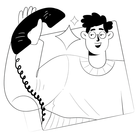 call support at home illustration