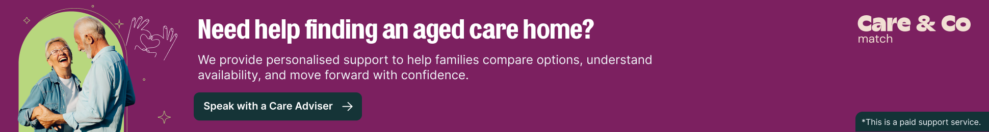 Speak with a care expert