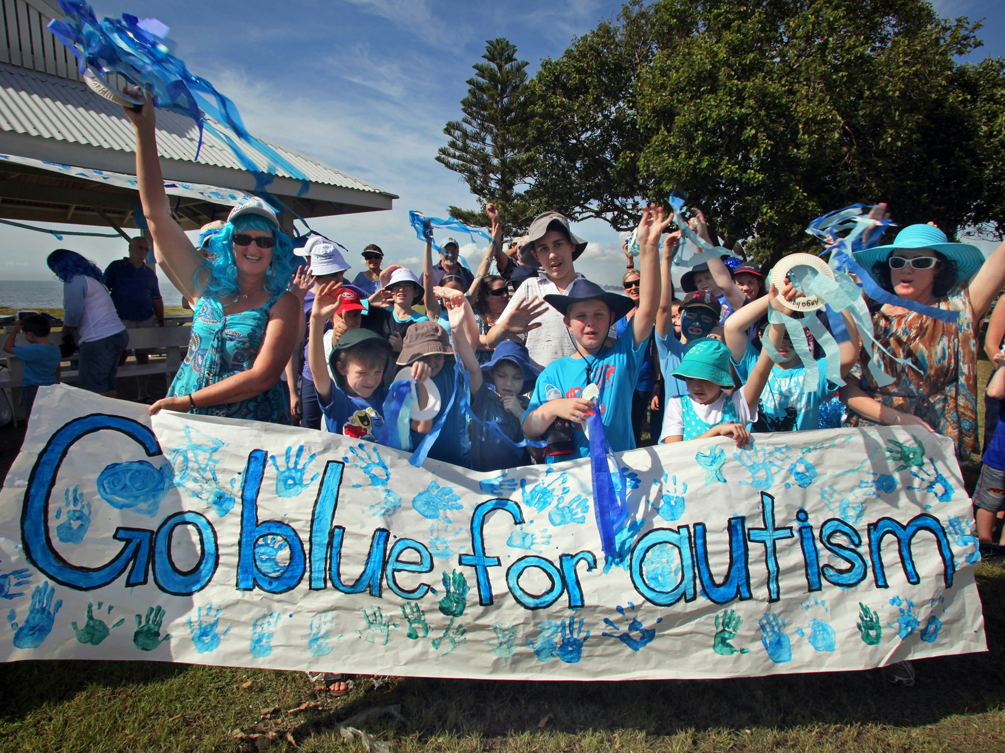 Queensland is a bright shade of blue this month for National Autism Awareness Month (Source: Autism Queensland)

