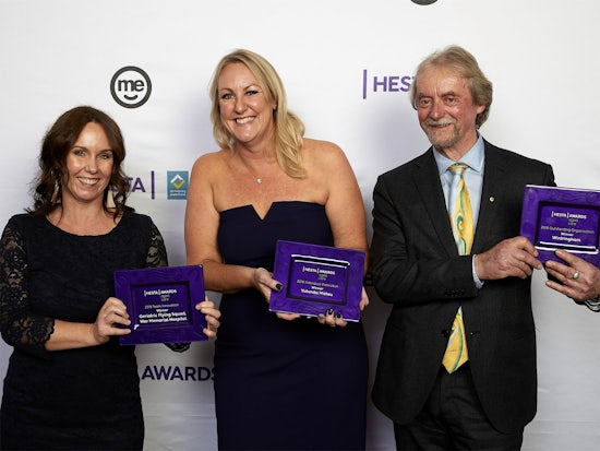 <p>The three winners of the 2018 HESTA Aged Care Awards (Source: HESTA)</p>
