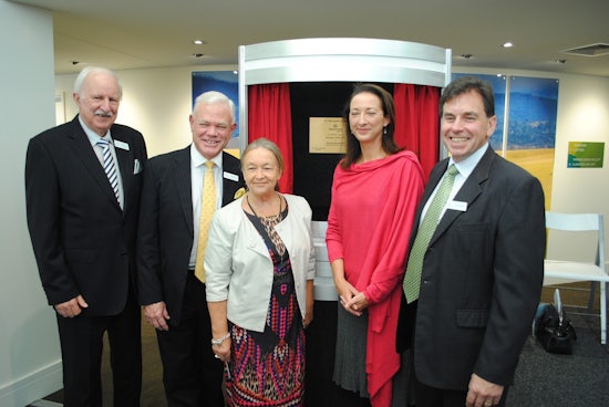 <p>BaptistCare Chairman Graham Henderson; BaptistCare CEO Ross Low; Joy Burch MLA, Member for Brindabella; Gai Brodtmann MP, Federal Member for Canberra; and, BaptistCare General Manager Paull English</p>
