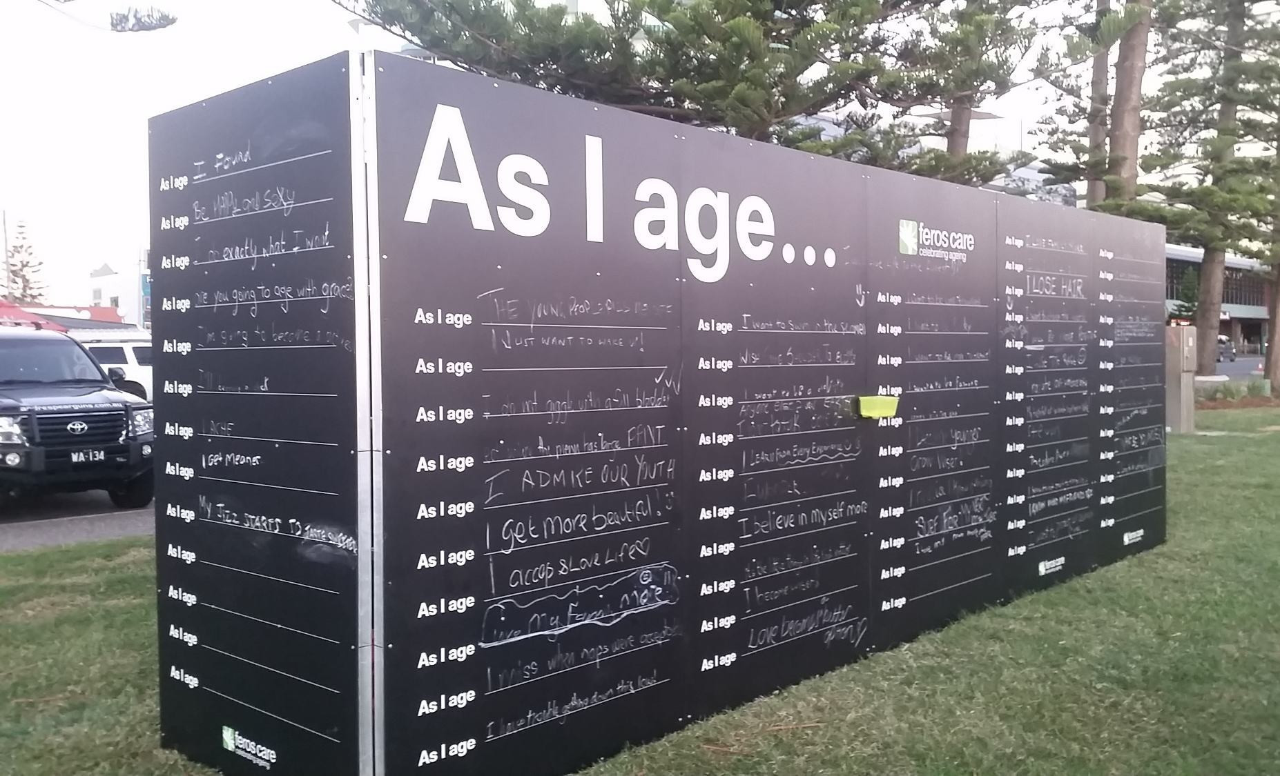 <p>A public art installation, created by aged care provider, Feros Care, aims to get the conversation started on how people interpret growing older.</p>

