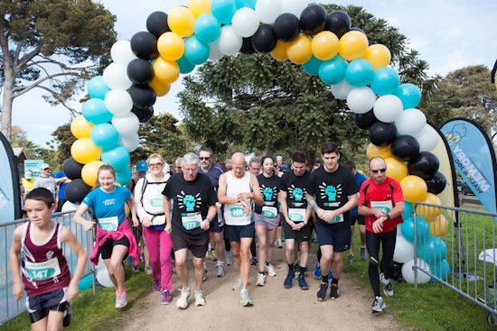 <p>Walkers and runners at the inaugural Memory Walk & Jog event in Geelong last year. </p>
