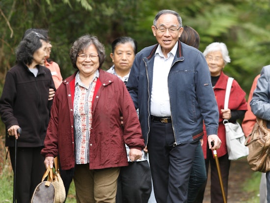 <p>Geok Hwa Low and his wife Geck Ming Tan take part in VMCH’s Chinese Out and About Group and Chinese Exercise Group.</p>
