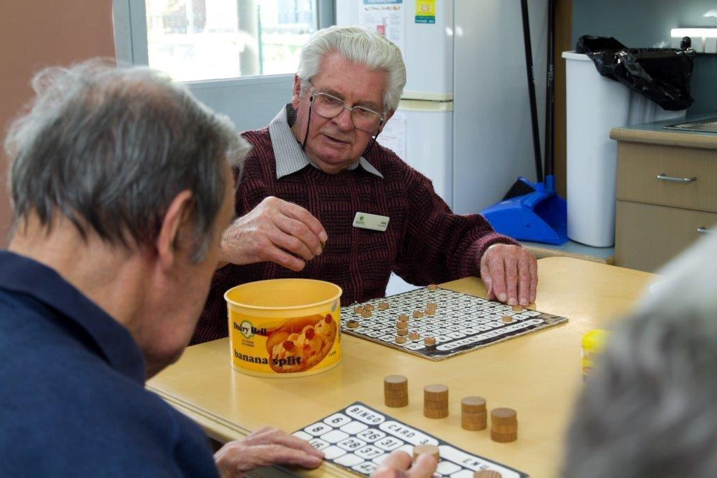 <p>Wally O’Meara takes great pride running the weekly Bingo sessions</p>
