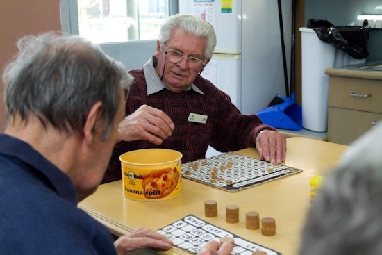 <p>Wally O’Meara takes great pride running the weekly Bingo sessions</p>
