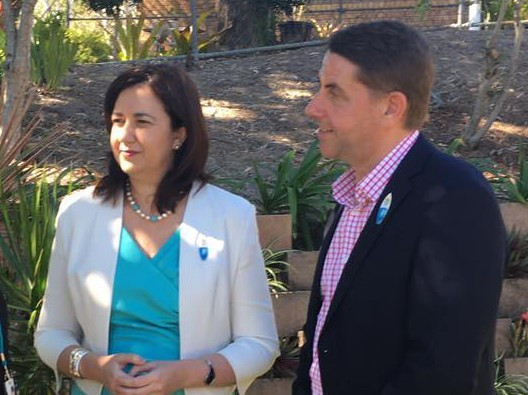 <p>Queensland Minister for Health and Ambulance Services Cameron Dick and Annastacia Palaszczuk MP at the announcement for dementia respite funding this week.</p>
