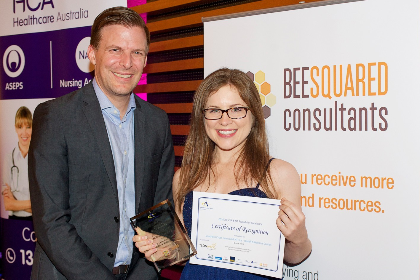 <p>Southern Cross Care's (SA & NT) Health & Wellness Centres have been awarded an Aged & Community Services (ACS) Award for Excellence for their Innovation in Service.</p>
