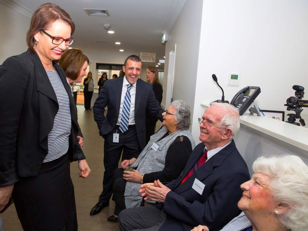 <p>The Hon. Sussan Ley MP and Mr Lou Pascuzzi tour Forest Lodge</p>
