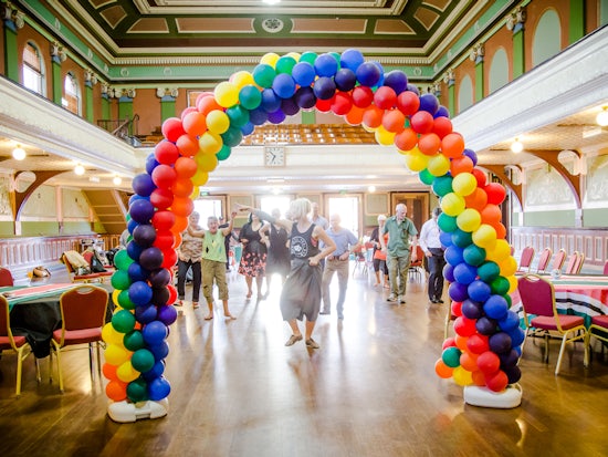 <p>Senior LGBTI dance group gets together once a month in the lead up to the ball in October (Source: Starling Communications)</p>
