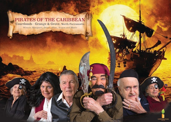 <p>Courtlands, Grange and Grove residents recreated Pirates of the Caribbean</p>

