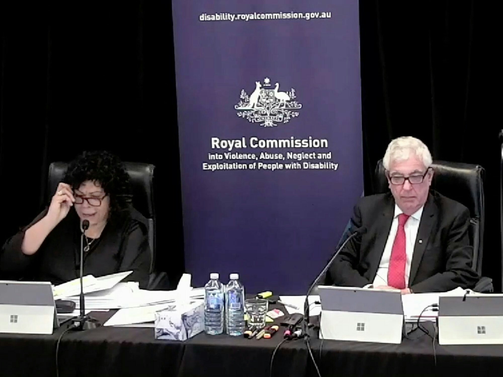<p>Commissioners questioned representatives of the South Australian and Western Australian Education Departments during Public Hearing 24. [Source: Disability Royal Commission]</p>
