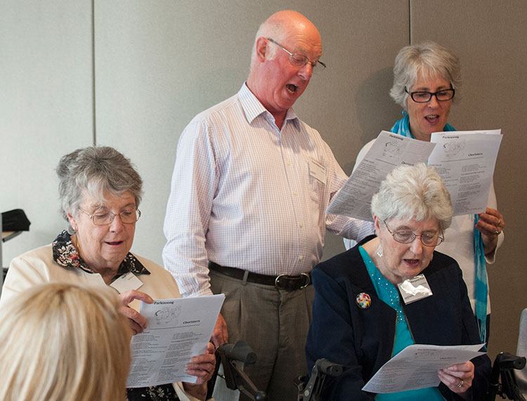 <p>Regular singing and vocal exercises may help with improving some of the vocal issues associated with Parkinson’s</p>
