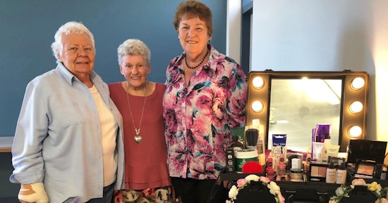 <p>Bev Haines, Beryl Brownlow & Barbara Wattus from the Anglican Care Auxiliary. (Source: Anglicare)</p>
