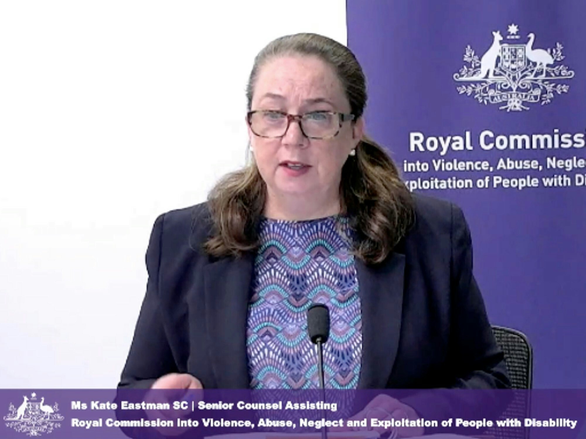 Senior Counsel Assisting the Disability Royal Commission Kate Eastman SC says preventing violence against women with disability will require systemic change. [Source: Disability Royal Commission]
