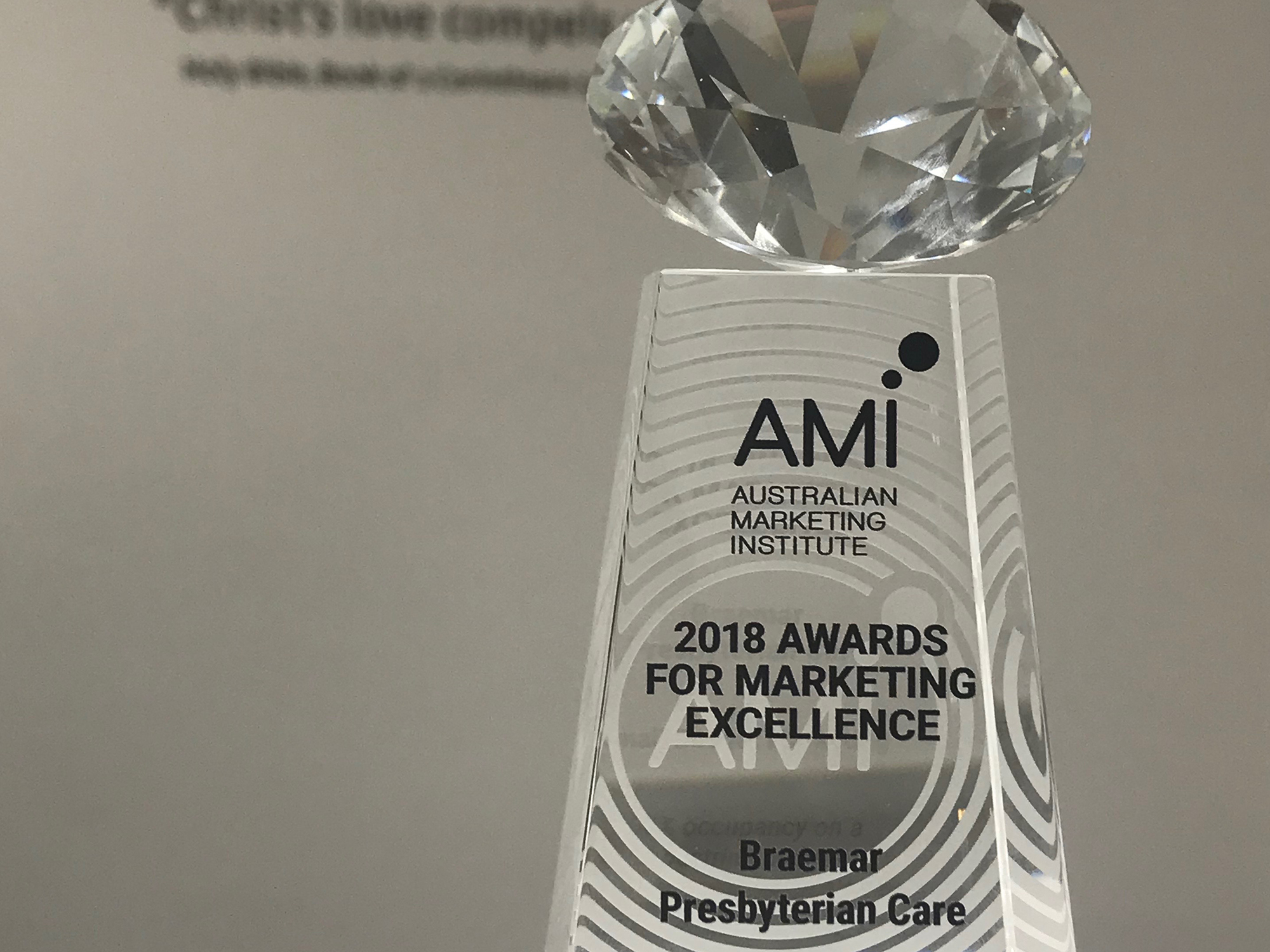 <p>Braemar Presbyterian Care have been awarded the Small Budget Marketing accolade in the 2018 Awards for Marketing Excellence (Source: Braemar)</p>
