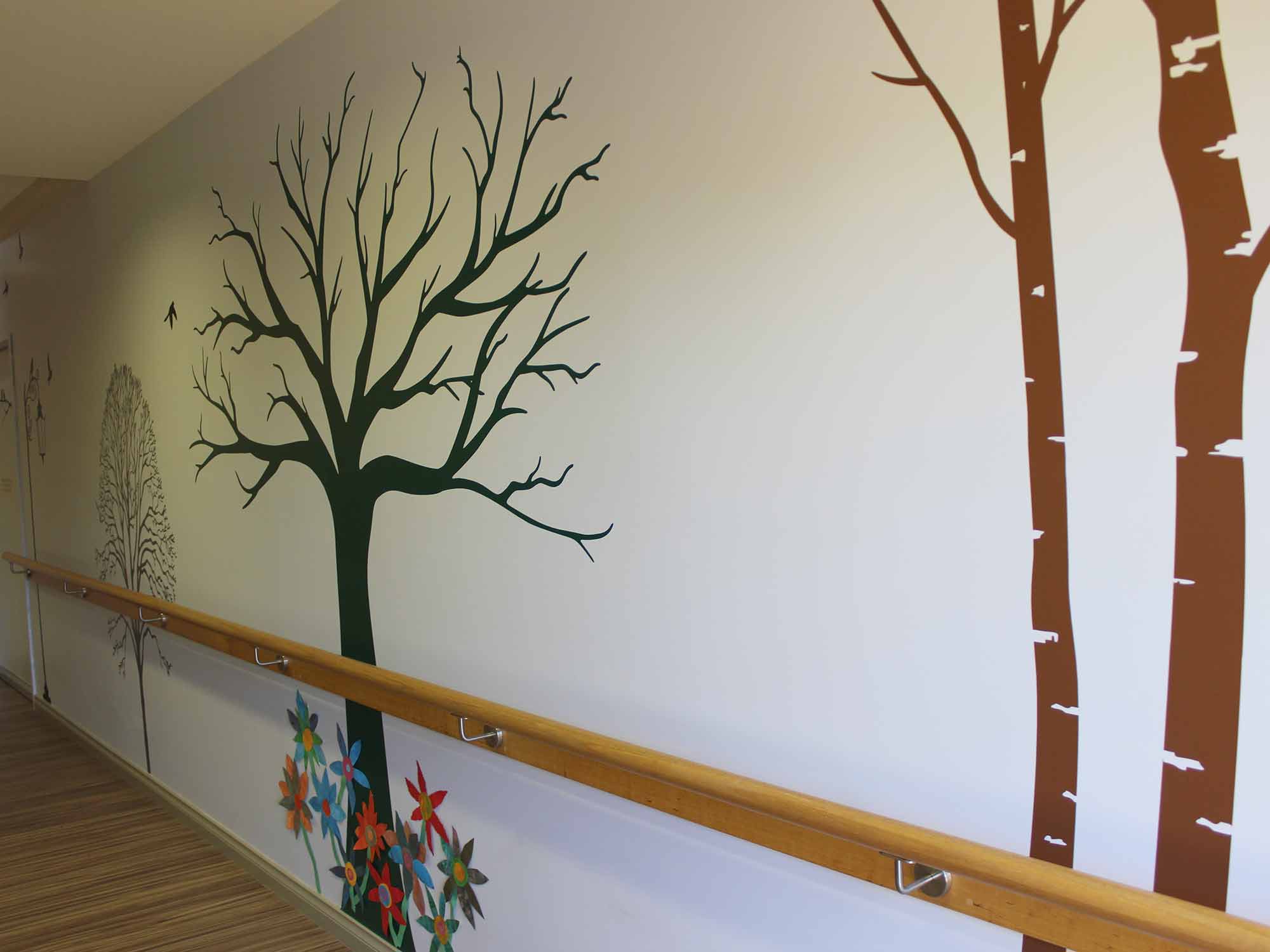 <p>Using the tree murala as a base, residents can decorate each tree with buds and blossoms, flowers and leaves in green or Autumn shades</p>
