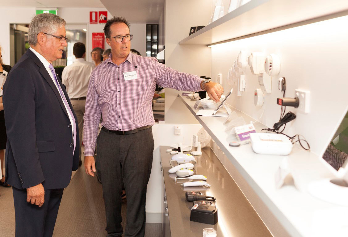 <p>Minister for Aged Care Ken Wyatt at the opening of Feros Care’s Experience Centre</p>
