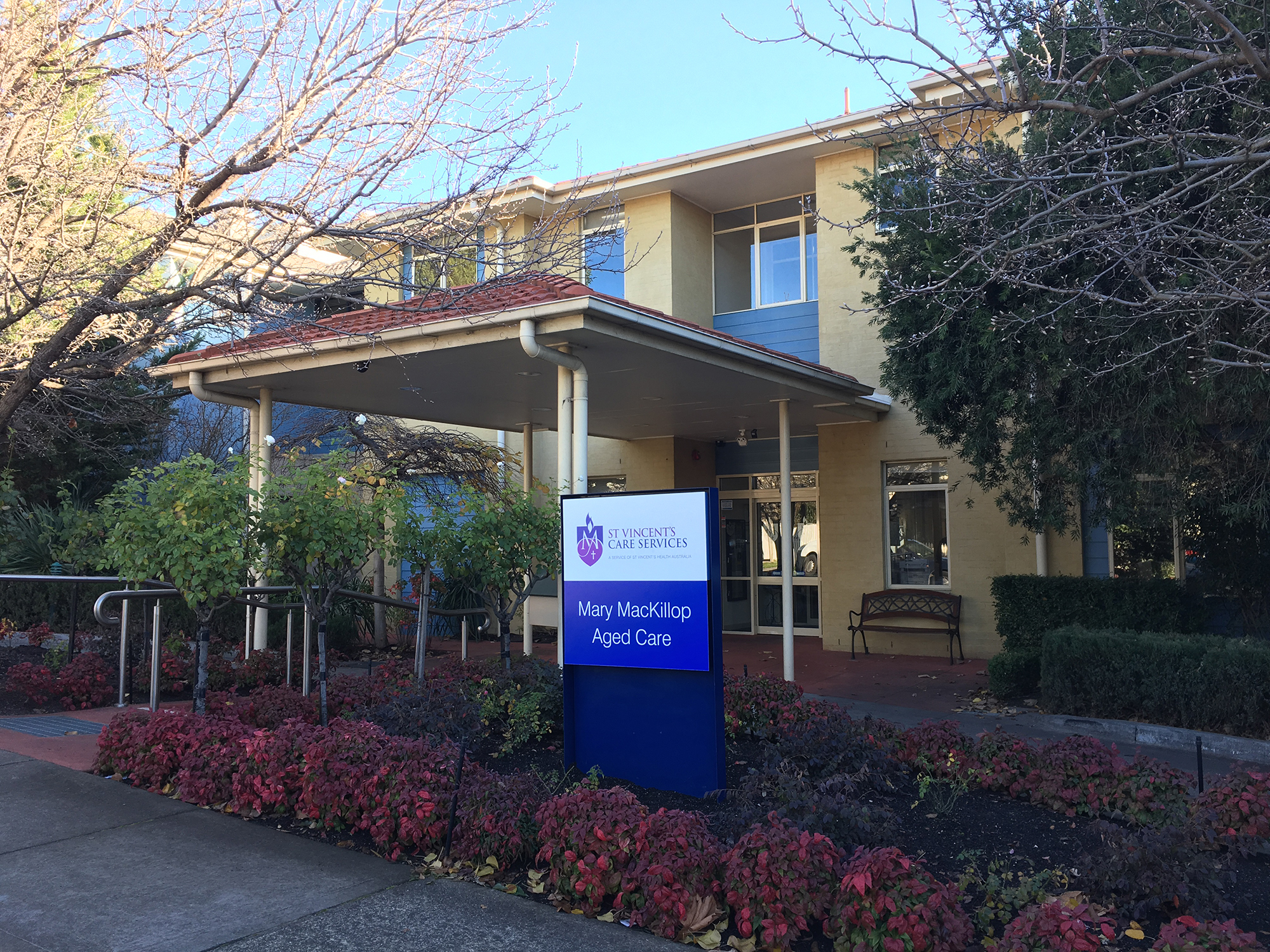 <p>The new signage signalling the transition (Source: St Vincent’s Care)</p>
