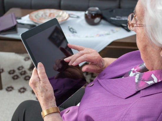 <p>While not a replacement for face-to-face contact, technology can assist older people to stay socially connected and engaged. (Source: Shutterstock)</p>
