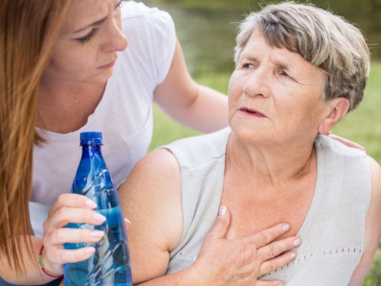 <p>Seniors can very easily become dehydrated, which can lead to heat exhaustion or heatstroke (Source: Shutterstock)</p>
