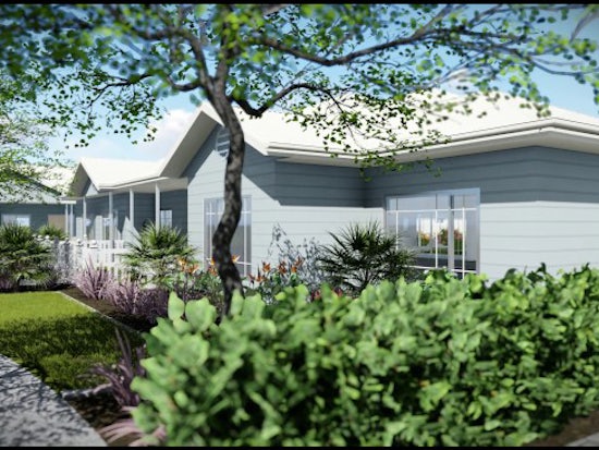 <p>Synovum Care’s Bellmere development consists of 17 houses where up to 7 residents live in a domestic-style house (Source: Synovum Care)</p>
