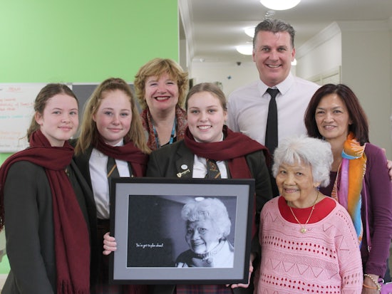 <p>Residents and media students worked together on an art project titled Reflections – The Wisdom of the Elders</p>
