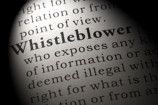 <p>New laws require public companies and large proprietary companies to have a compliant whistleblower policy in place by 1 January 2020 (Source: Shutterstock)</p>
