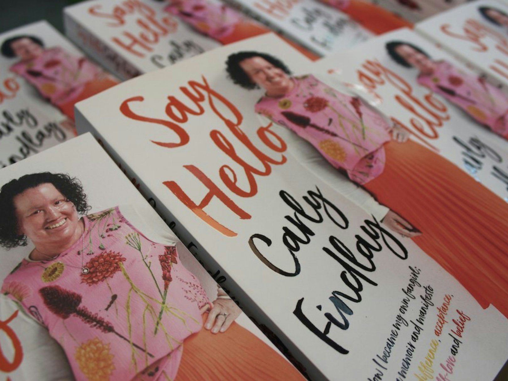 Carly Findlay&#8217;s book Say Hello is in stores now [Source: Booktopia]
