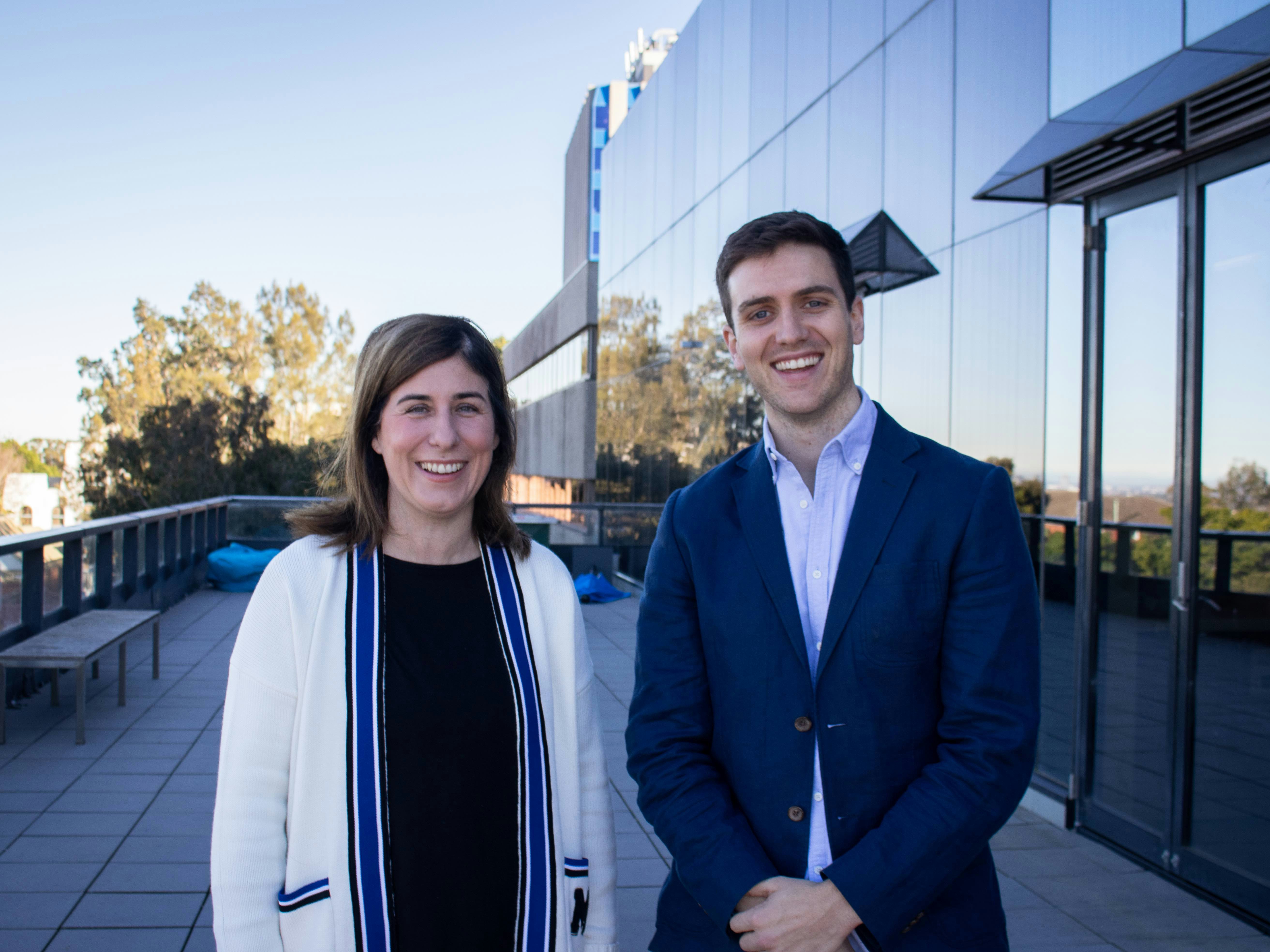 Hireup Chief Operating Officer Sonia Flynn and Chief Executive Officer Jordan O&#8217;Reilly [Source: Supplied]
