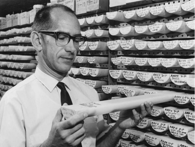 <p>William Riedel in his working days</p>
