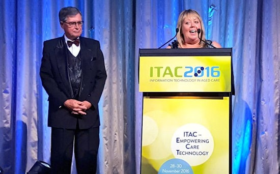 <p>Feros Care CEO Jennene Buckley was inducted into the ITAC Hall of Fame </p>
