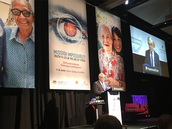 <p>“Australia is now a world leader in many aspects of dementia research,” Minister Wyatt says. [Source: HammondCare Twitter]</p>
