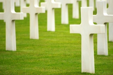 <p>Crosses in graveyard</p>
