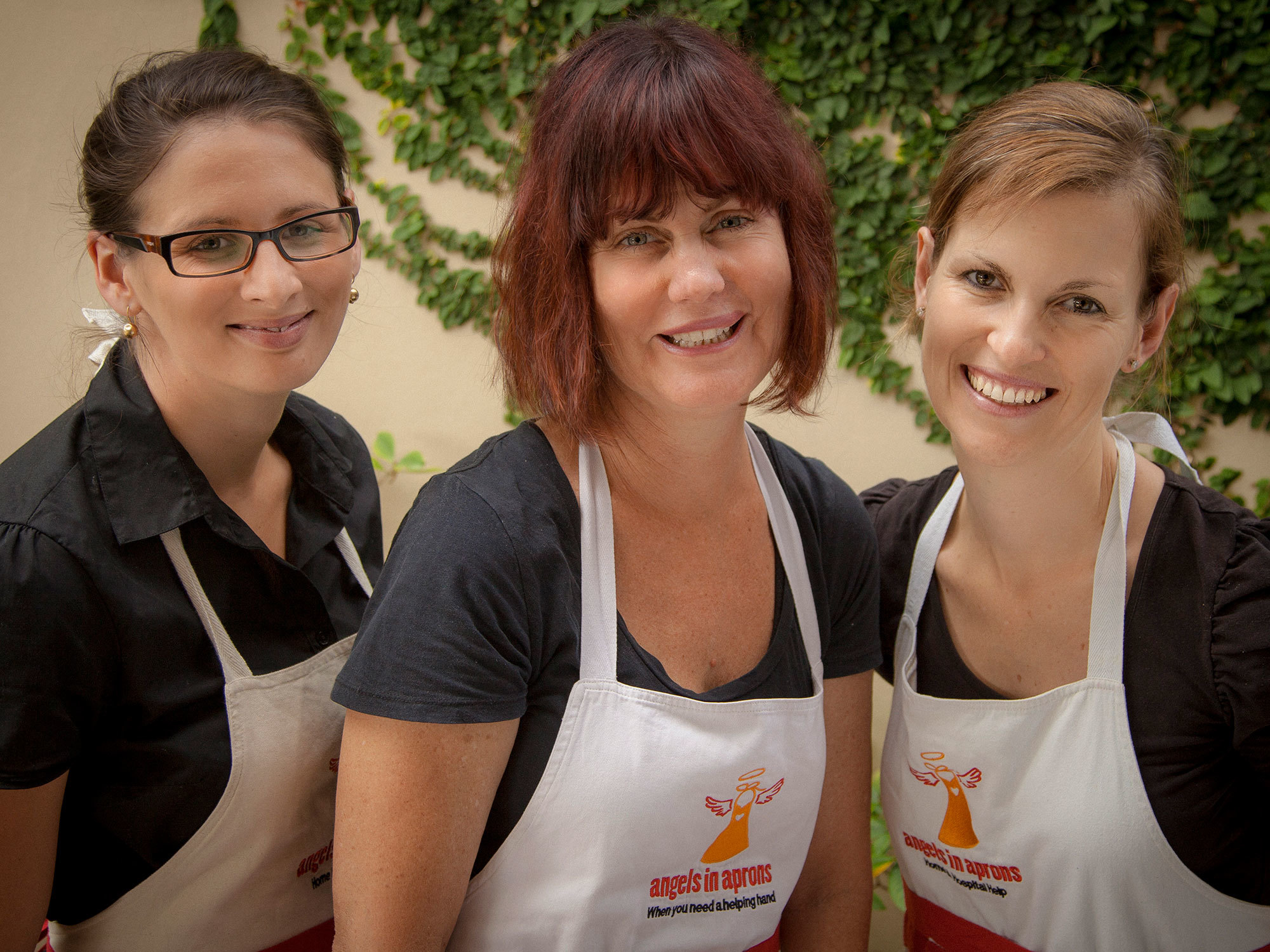 <p>“People really respond to the aprons, it has a connection to comforting memories,” says Angels in Aprons founder Sharon Douglas </p>
