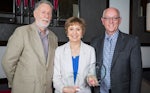 Vaughan Harding with Jenny Davis and Seniors Minister Hon Paul Miles MLA. (Image: Tony McDonough)