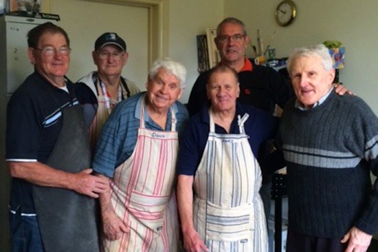 <p>Lifeview volunteer, Roger Neal, pictured back row (right), has been named as a finalist in the Leading Age Services Australia Victoria Awards for his work in establishing a Men’s Shed.</p>
