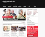 A screen snapshot of the National Elder Abuse Prevention HUB website, which aims to contribute to the development of a national approach to elder abuse prevention.