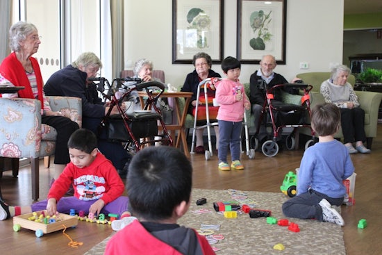 <p>Villa Maria's Wantirna residents are visited by Swinburne Children's Centre’s kinder kids every third Tuesday.</p>
