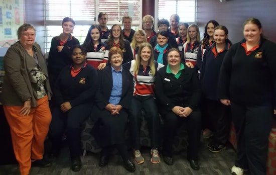 <p>A new program is giving high school students, pictured, a ‘real world’ understanding of aged care and the opportunity to develop friendships with seniors.</p>
