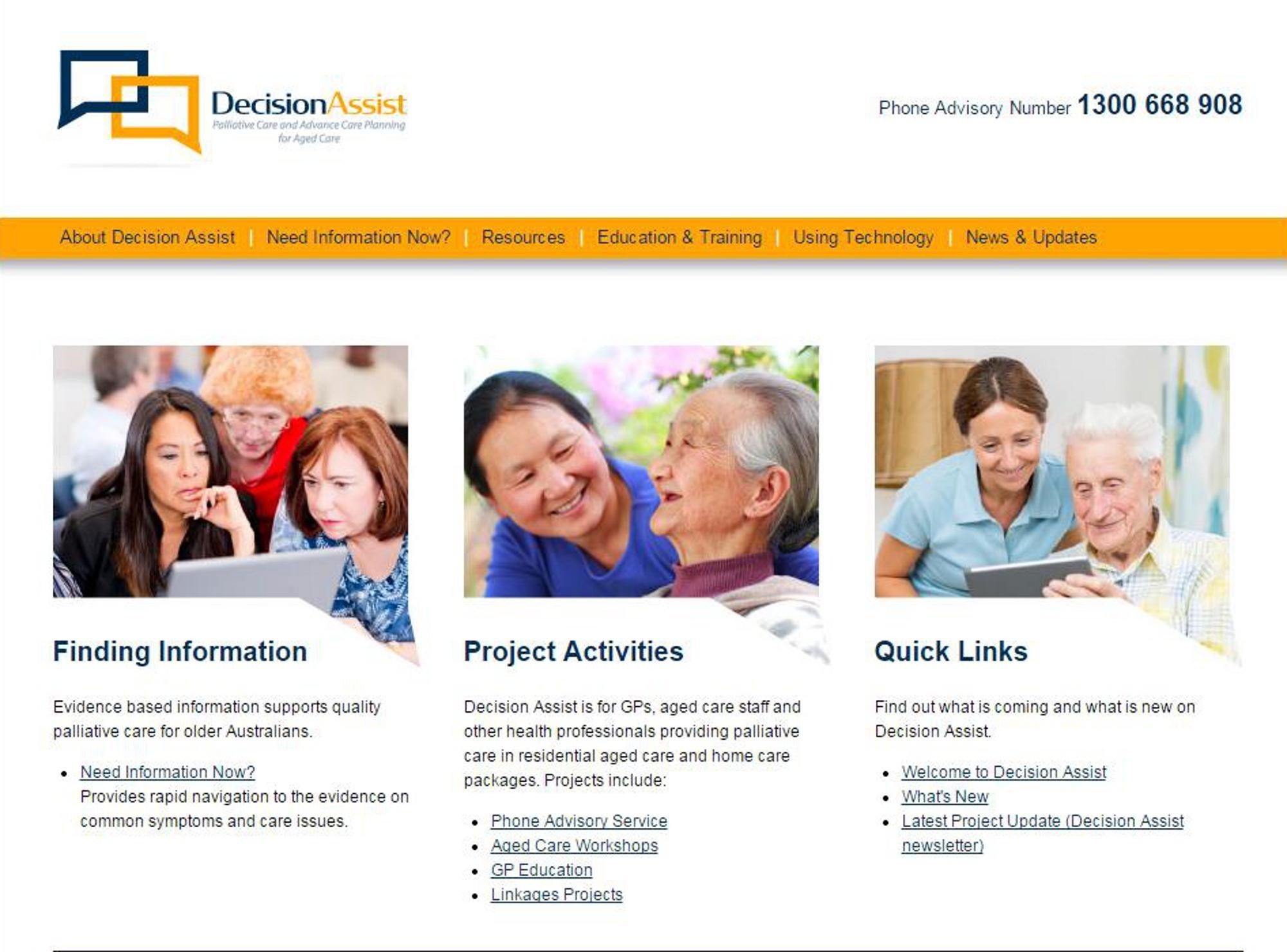 <p>A new program assisting aged care staff to enhance advance care planning and palliative care for older Australians will be officially launched nation wide next week.</p>
