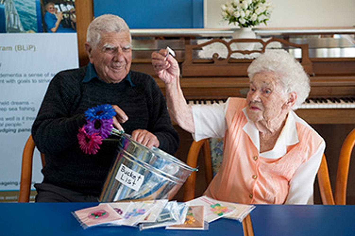 <p>UnitingCare Ageing Starrett Lodge resident, Marcia Bannister (right), is living out her dreams through the provider's new Bucket List program.</p>
