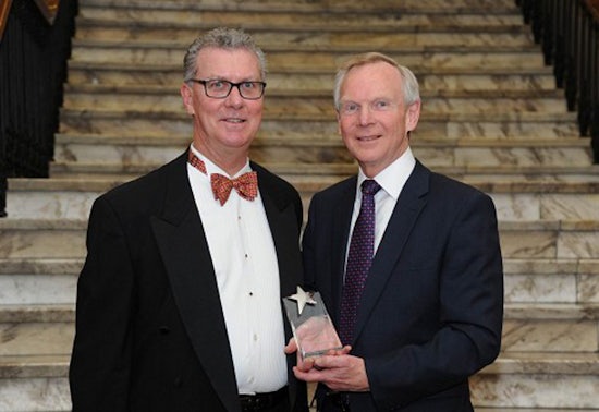<p>Rob Hankins, chief executive of ECH, right, accepts the Individual award at the 2014 ACSA awards, from Adjunct Professor John G Kelly, AM, ACSA chief executive in Adelaide a few months ago.</p>
