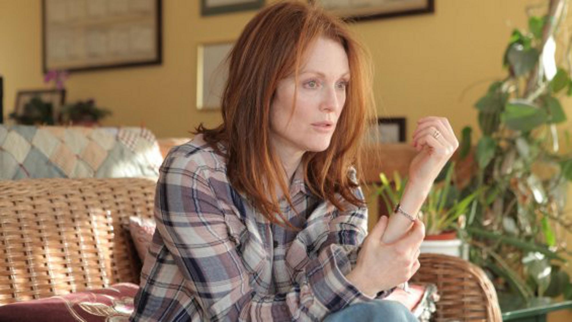 <p>Golden Globe winner and Oscar nominee, Julianne Moore, portrays the complicated world of a woman diagnosed with younger onset dementia in the film 'Still Alice'.</p>
