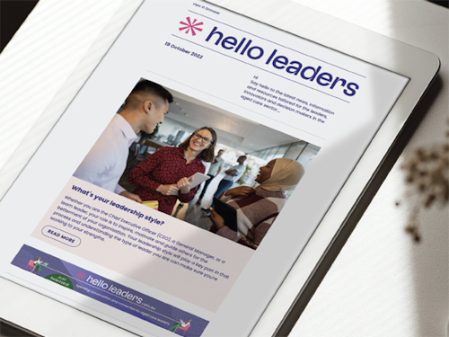 Link to Hello Leaders is igniting the spark in aged care article