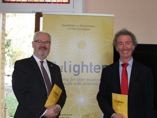 <p>Associate Professor Colm Cunningham David McNair at the Enlighten launch in Sydney, 31 October (Source: HammondCare)</p>

