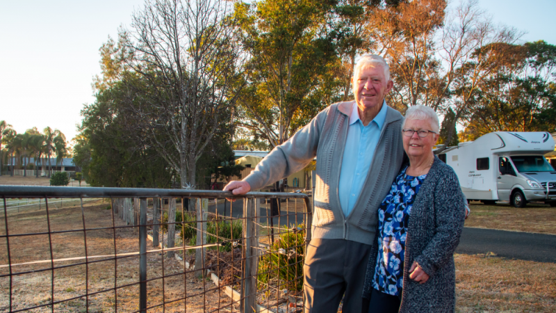 <p>NSW couple Lorraine and Ray Gardner say having My Health Records being peace of mind when travelling. (Source: Australian Digital Health Agency)</p>
