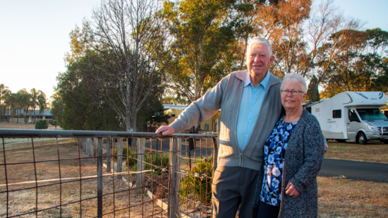 <p>NSW couple Lorraine and Ray Gardner say having My Health Records being peace of mind when travelling. (Source: Australian Digital Health Agency)</p>
