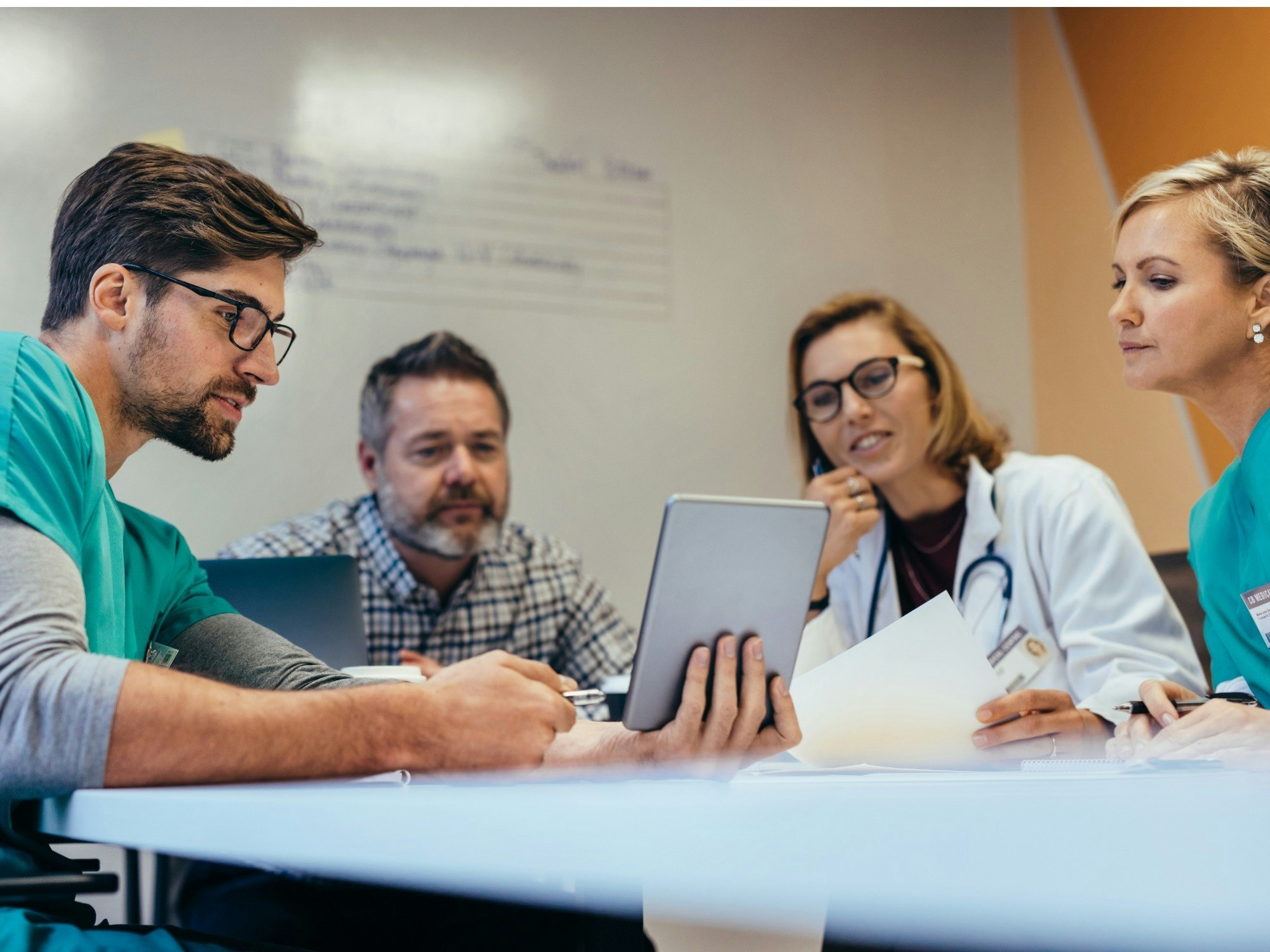 “The aim of the care huddle is to present current information about care needs in a concise way that is easily understood.” (Source: iStock)