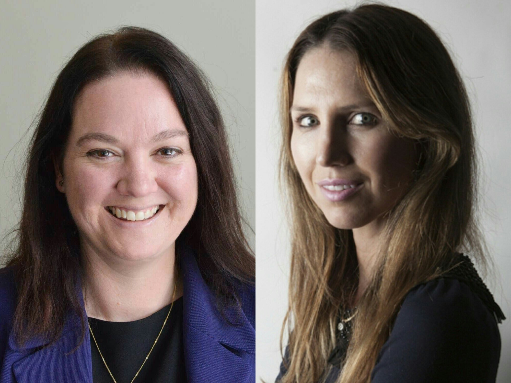 <p>CEO of DPS Publishing Michelle Beech, left, and CarePage founder and CEO Lauren Todorovic.</p>
